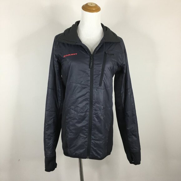 MAMMUT Swiss Design Pertex Quantum Gray Lightweight Zip Pocket Thumbholes Jacket - Picture 5 of 13